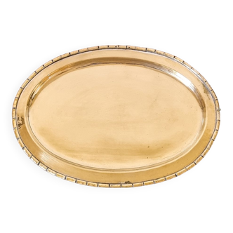 Vintage gold metal tray