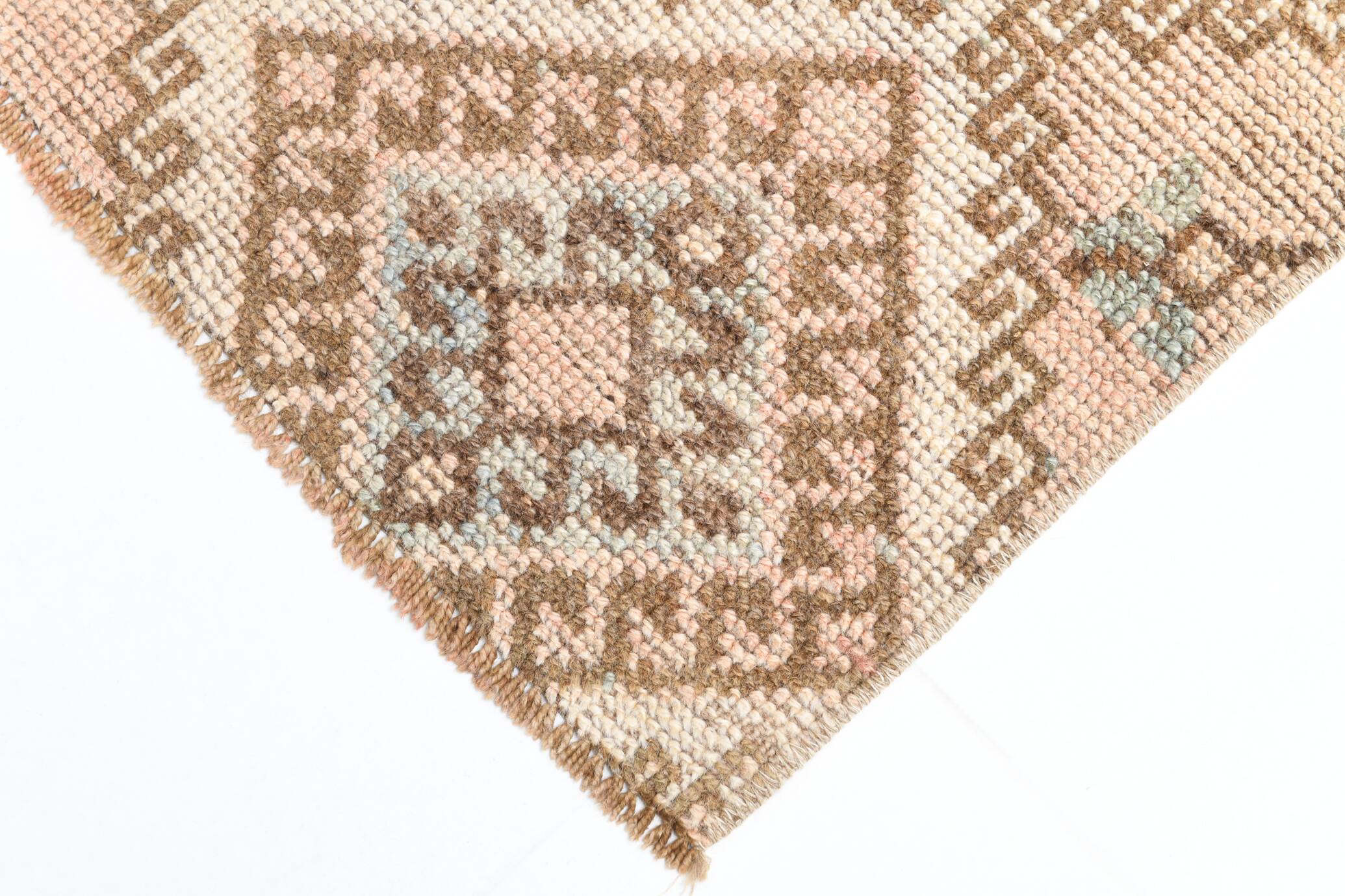 3x9 Brown Cream Classic Persian Runner Rug, 87x283Cm