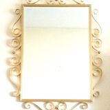 Miroir laiton doré 50s. Vintage. Hollywood Regency