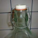 5L glass bottle with stirrup cap