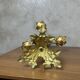 Chandelier fleurs en laiton