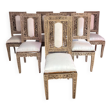 Set of 8 Louis XVI style chairs, late 19th century