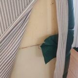 100% original et vintage (années 70) - Ensemble canapé Togo 4 à 5 personnes - Banquette 2 places, Banquette 1 place et angle 1 à 2 places en cuir vert forêt par Ligne Roset