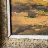 Pair of Impressionist Oil Paintings of Vintage and Antique Landscapes