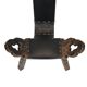 Mid Century Brutalist Tripod Chair Pine Faux Leather Spain