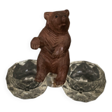 Pepper shaker with bear decoration Black Forest Black Forest early twentieth century