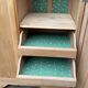 Parisian Art Deco wardrobe, renovated with raw wood.