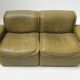 DS-12 modular vintage set in green leather by Team de Sede for De Sede Swiss