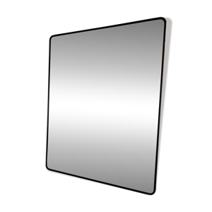 Grand miroir sur mesure - noir acier