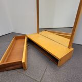 Wall mirror with drawer, 132x55 cm
