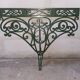 Console et miroir en fer forgé de style Art Nouveau - Art Déco