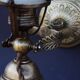 Antique Brass Gimbal Table Lamp Navy Ship Marine Massive Brass - Wall Light