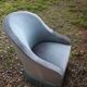 Vintage velvet toad armchair