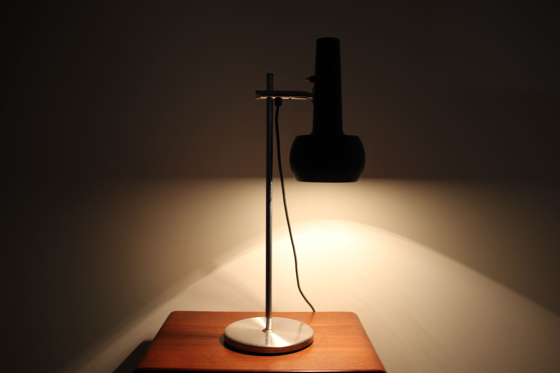 Danish office chrome lamp 1970