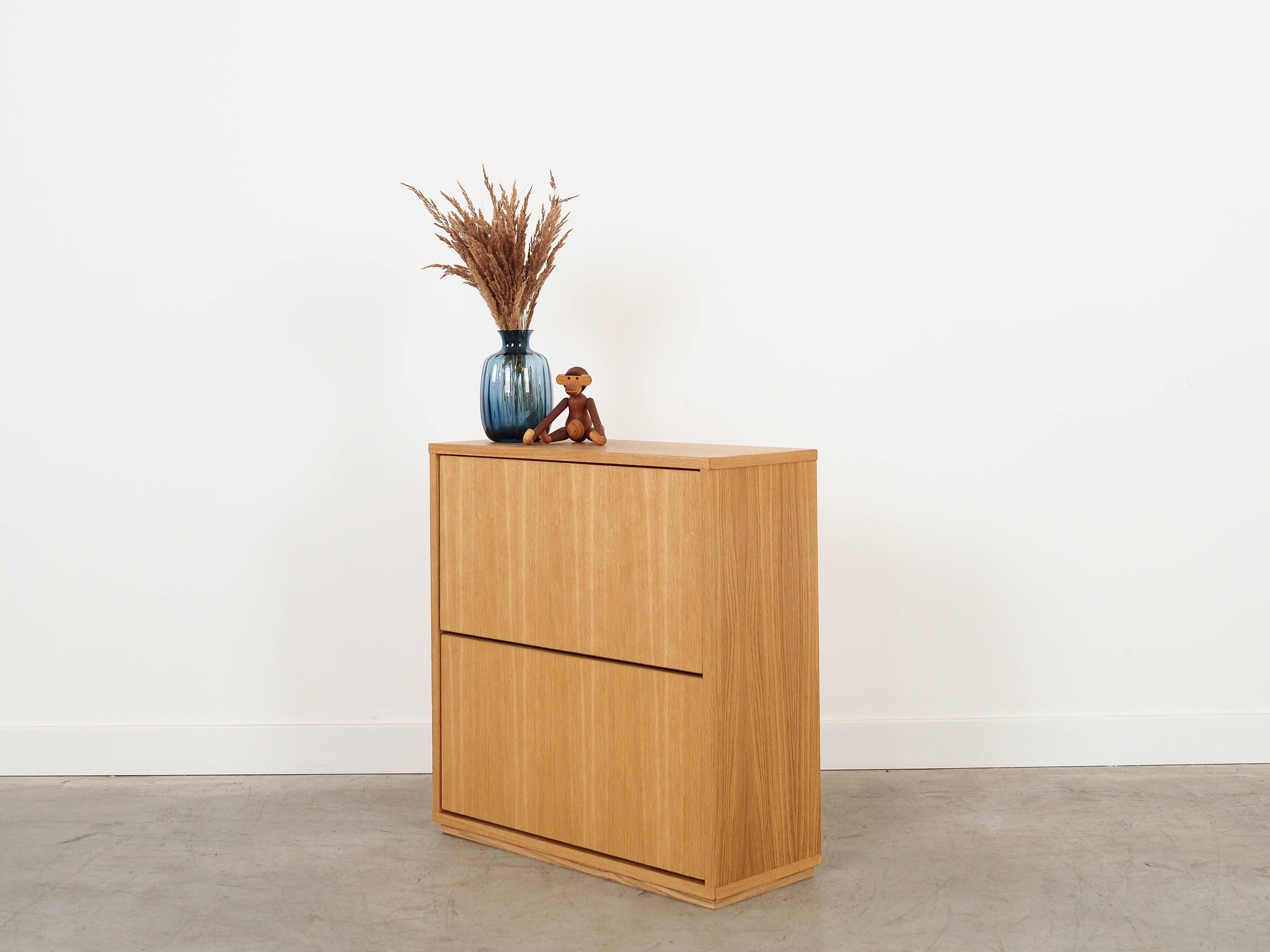 Oak shoe cabinet, Scandinavian design