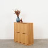 Oak shoe cabinet, Scandinavian design