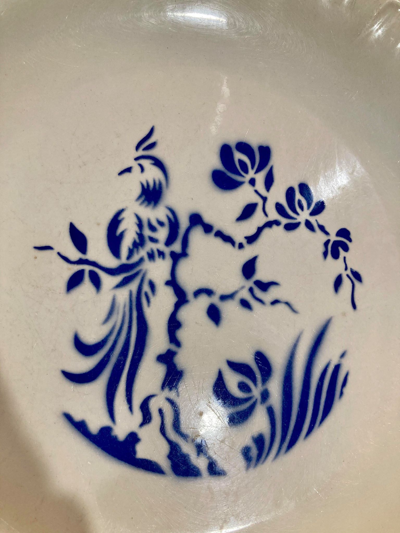 Digoin Sarreguemines Blue Plate