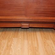 Art deco sideboard in mahogany black marble top