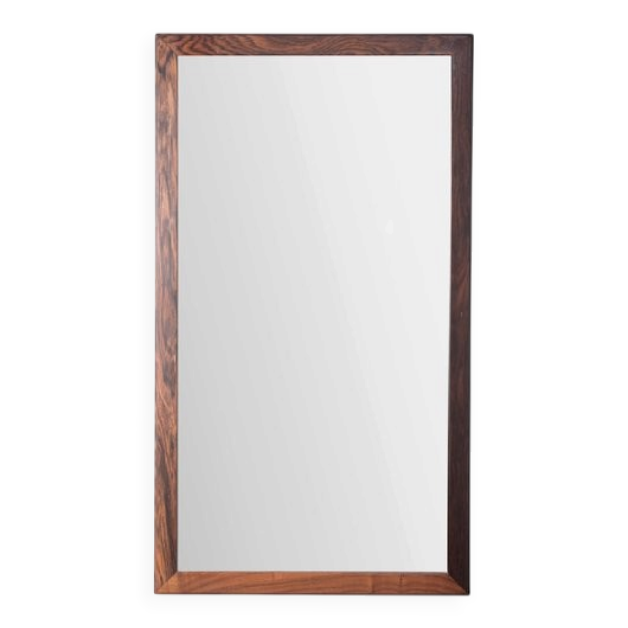 Model 366 Rosewood Wall Mirror by Aksel Kjersgaard for Odder, Denmark, 1960s