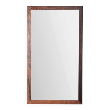 Model 366 Rosewood Wall Mirror by Aksel Kjersgaard for Odder, Denmark, 1960s