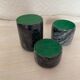 Set of 3 marble candle holders, 1980