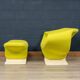 A 20thC RIBBON CHAIR & FOOTSTALL BY PIERRE PAULIN FOR ARTIFORT, FRANCE