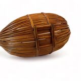 Large rattan/wicker fruit bowl, 1950 design