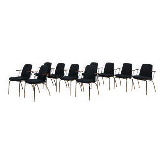 Set de 10 fauteuils de conférence danois, cube design, années 2010