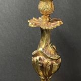 bronze lamp base (very heavy) baroque style 37 cm socket height