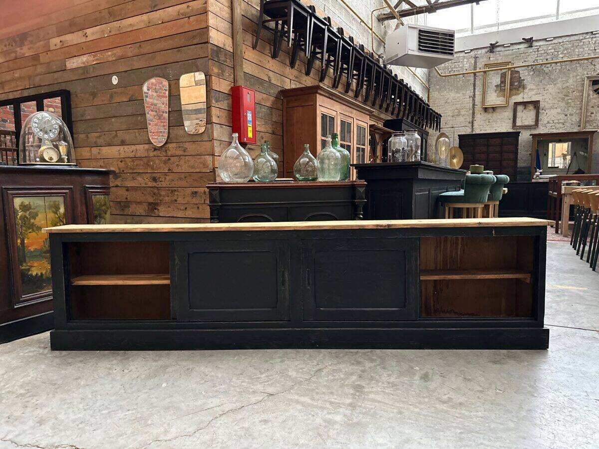 Large workshop cabinet with sliding doors
