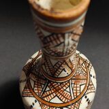 Vintage ceramic vase Morocco Safi signed
