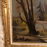 Oil on panel Roger Comte