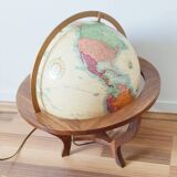 Taride illuminated terrestrial globe, wooden tripod, 1993