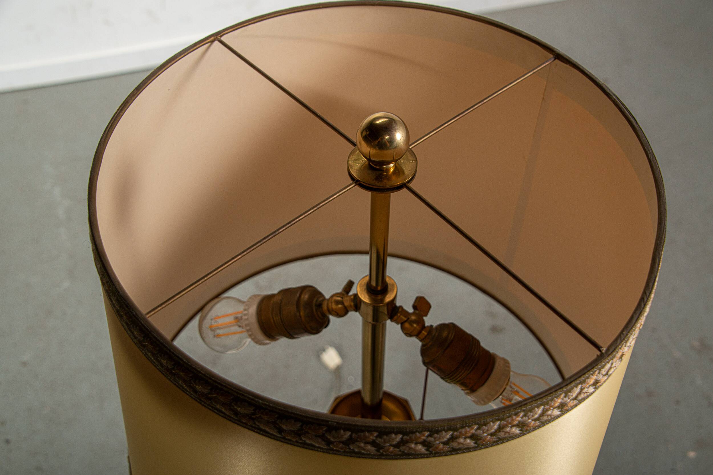Mid century brass table lamp