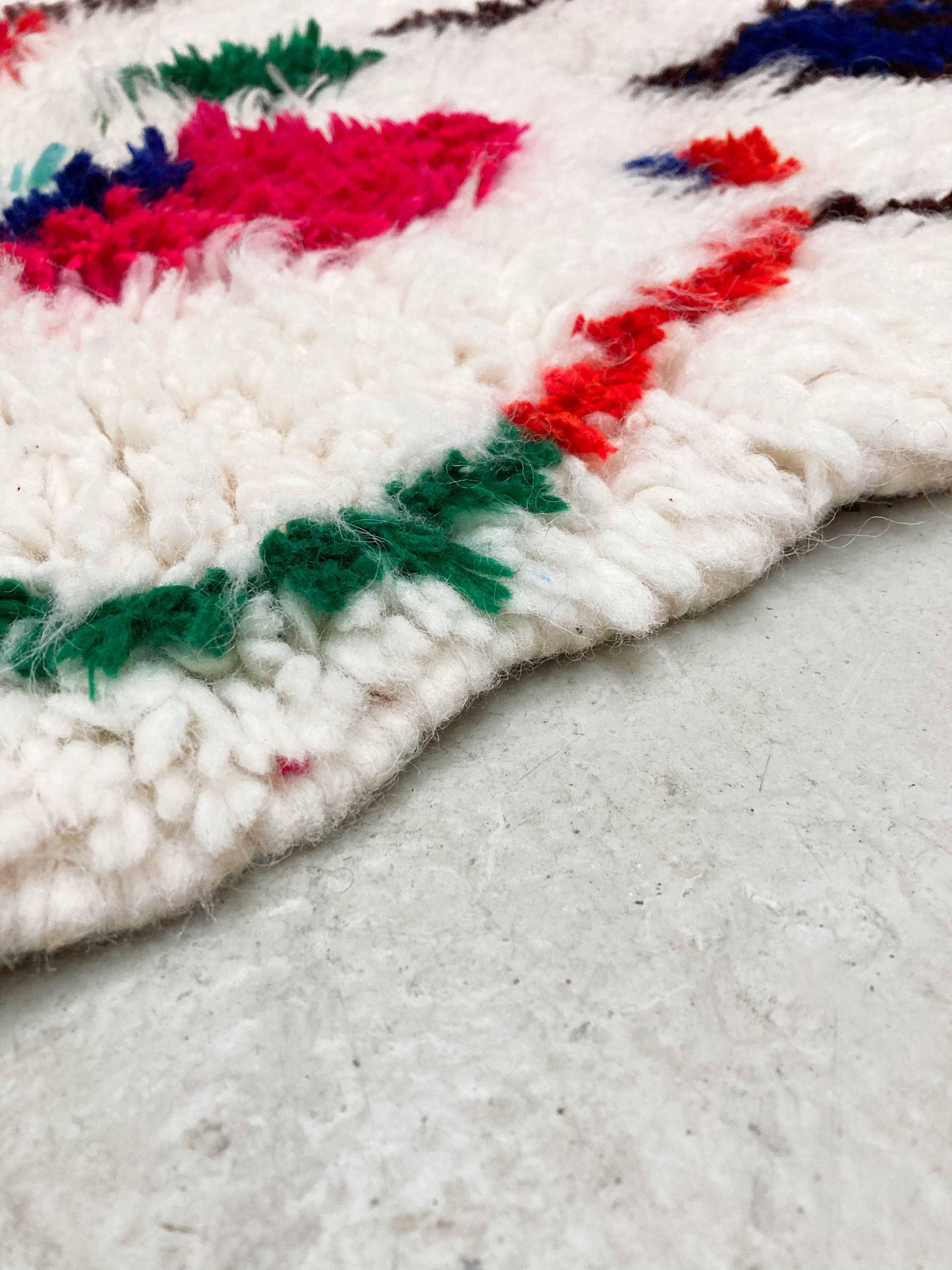 Colorful Moroccan Berber rug Azilal 1.18x0.79m