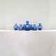 7 vases midcentury modern par Per Lutken pour Holmegaard, Danemark