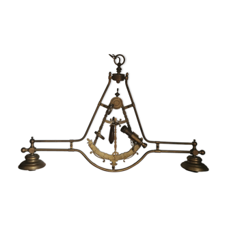 Brass billiard chandelier marine decoration