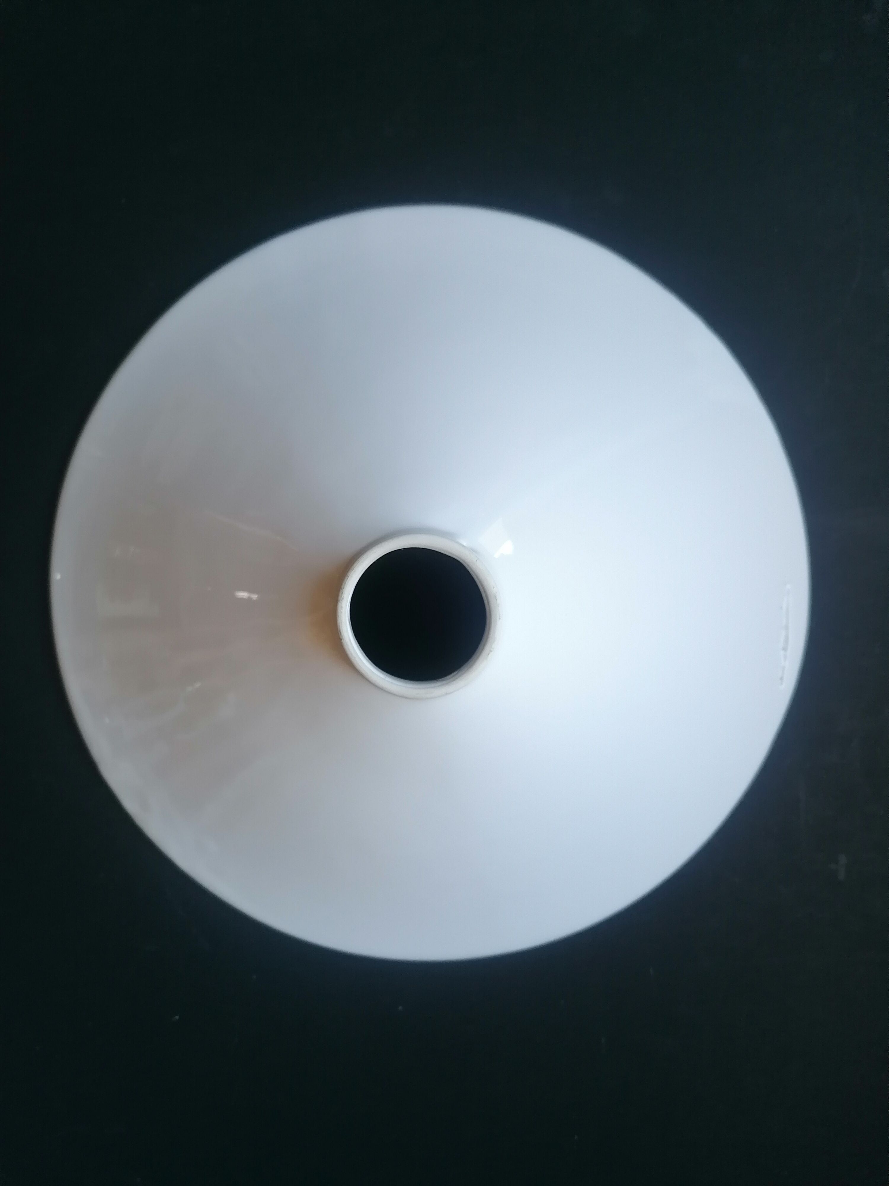 Old white ceramic pendant lamp