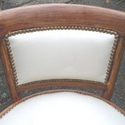 Two Fischel Art Deco armchairs upholstered in cream leather - 1925 - No Thonet