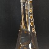 Enamelled glass ewer decanter gold decoration numbered early twentieth art nouveau