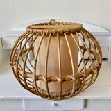 Rattan hanging lamp