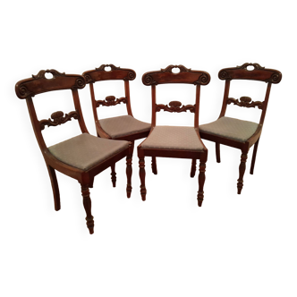 English style chairs. Mahogany.