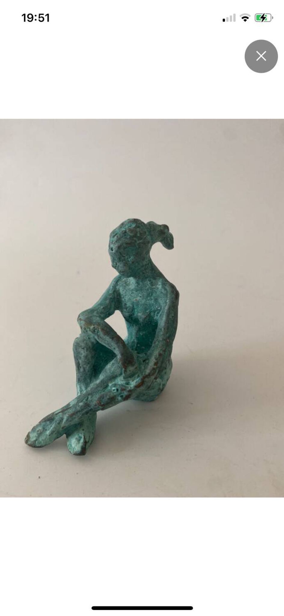 Femme assise - bronze original d’art
