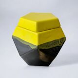 German 1970s geometric cigarette box in ceramic