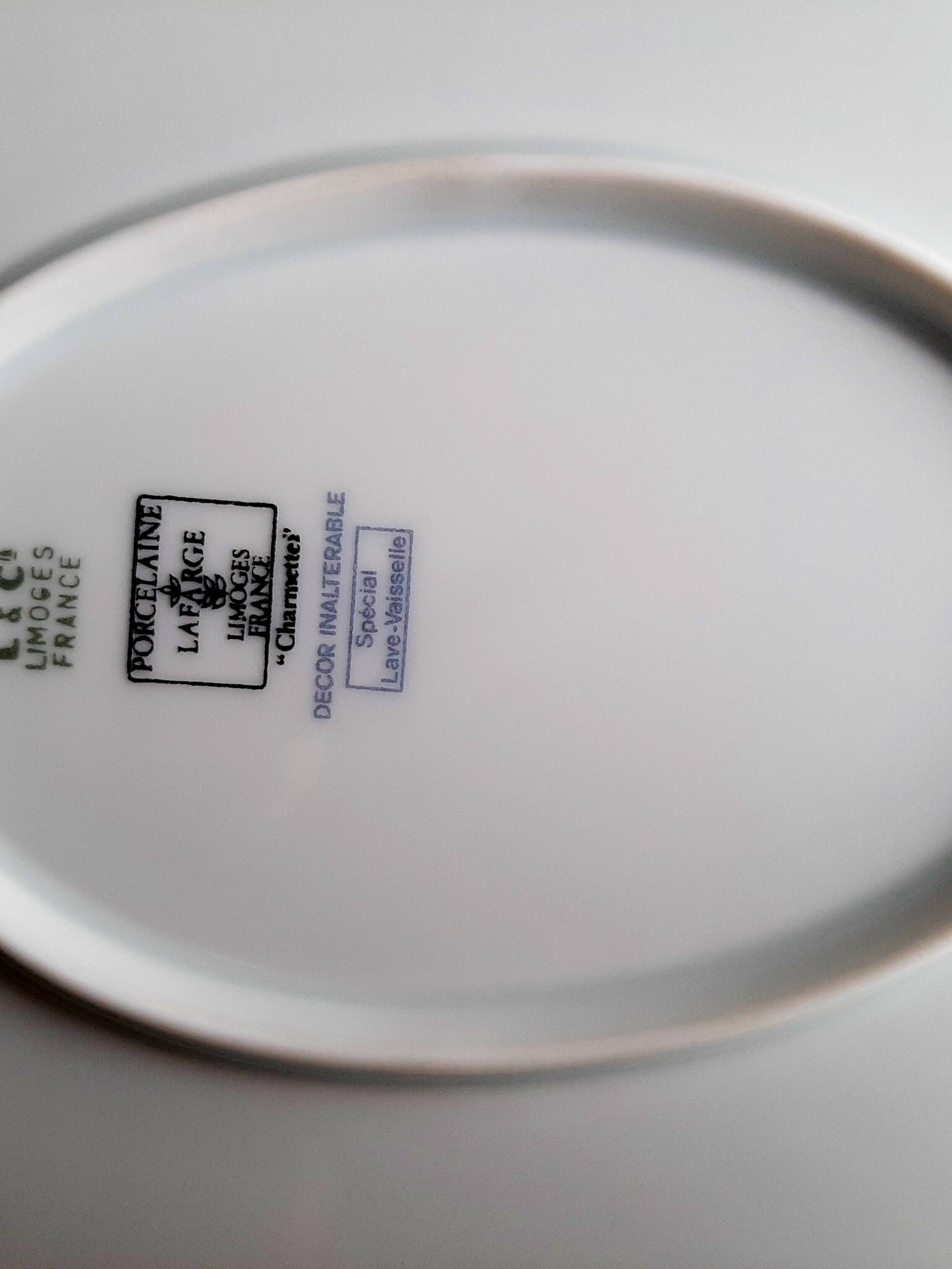 Large serving dish in Limoges porcelain