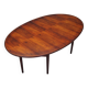 Table ovale en palissandre, années 1950, design danois, designer : Arne Vodder, productio