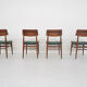 Set of four teak dining chairs by Topform, The Netherlands 1960's