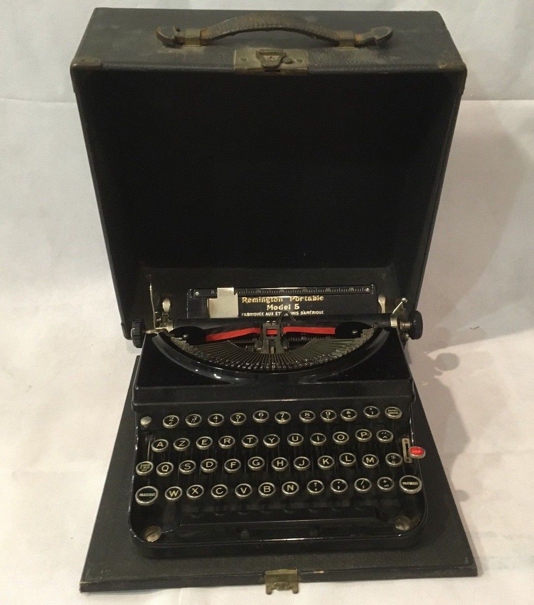 Remington portable typewriter model 5 from 1930
