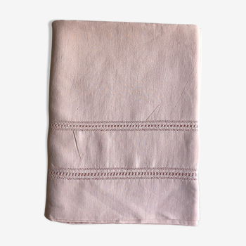 Old Sheet In Pure Washed Linen Tinted In Sweet Pink