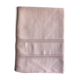 Old Sheet In Pure Washed Linen Tinted In Sweet Pink